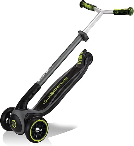 GLOBBER - Master Prime – Tretroller mit 3 Rädern, für Kinder von 4 Jahren bis 14 Jahren, Grün