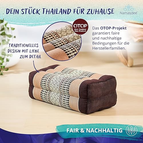 Namasdee Stützkissen mit 100% natürlicher Kapokfüllung