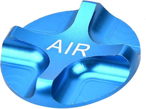 Acouto Fahrradfedergabel aus Aluminiumlegierung, Luftdichter Ventildeckel für Vorderradgabel, Fahrradzubehör (blau). Fahrräder und Ersatzteile (Blau)