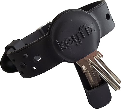 keyfix Schlüsselarmband XL, Fitness Armband für Schlüssel zum Joggen Schwimmen Laufen, Jogging Schlüsselband blau, KF04
