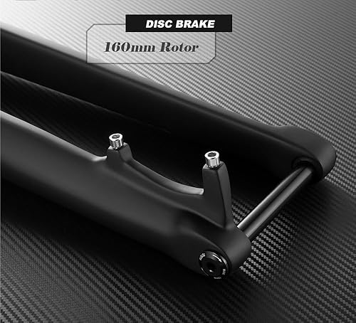 HESHUYAN Fahrrad Gabel 27.5er 29er Carbon Mountainbike Gabel 650B MTB Carbon Gabeln 15x 100mm Steckachse Verjüngt Starre Gabel Fahrrad Zubehör Fahrradgabeln(27.5er Black Matte)