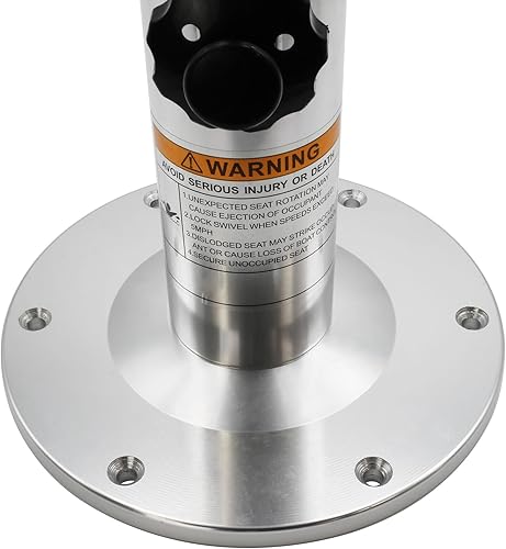 Waterside höhenverstellbare Sitzsäule für Bootssitze - Aluminium Pedestal mit 7 Positionen