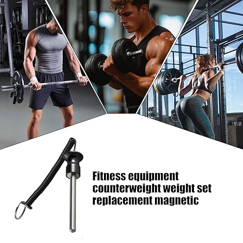 Weight Stack Pin – Magnetischer Verriegelungsstift, Fitness Gym Zubehör, Schwerlast Magnetverschluss | Fitnessgeräte Sicherer Arretierung, Trainings Zubehör Für Heimstudio Kraftmaschinen-Anpassung