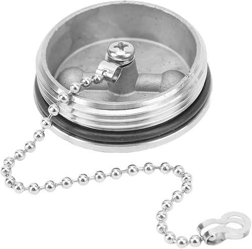 Boot Marine Tankdeckel Deck Fill Filler Bootszubehör Deck Fill Cap aus Edelstahl mit Kette Marine Hardware Zubehör
