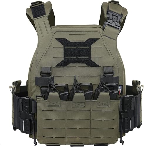 U.T.A Taktische Weste, MOLLE Multifunktions Schnellwechsel Weste für Taktische Zwecke, Weste für Airsoft Kampf im Freien, Plattenträger für Militär Fans Paintball Spiel
