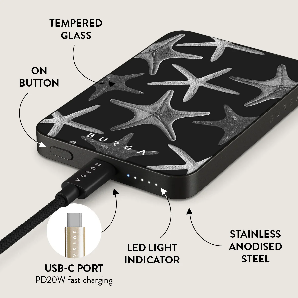 Midnight Ocean - Magnetic Power Bank