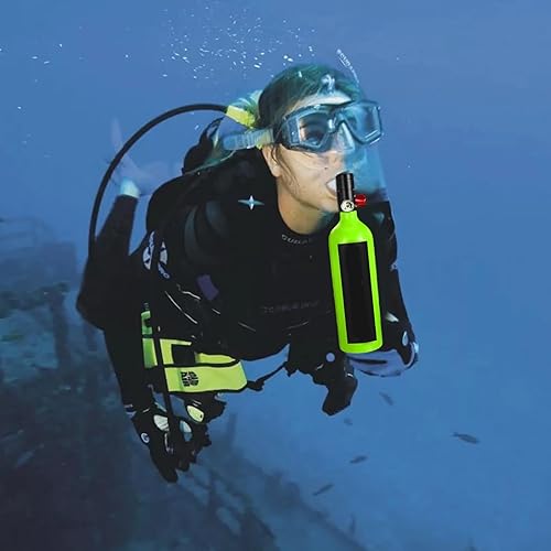 15 Minuten Unterwassertank, 1 l Tauchausrüstung, Air Buddy Tauchsystem, 15 Minuten Unterwasser-Atmungszeit, kompakt und leicht, 2140 g, perfekt für Männer und Frauen, Tauchtraining