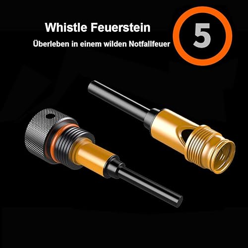 RaManda Vielseitig Abnehmbare Wanderstöcke Wild Survival Selbstverteidigung Gehstock Verstellbare Faltbar Spazierstock Leichtgewicht 7075 Aluminiumrohr mit Handyhalter