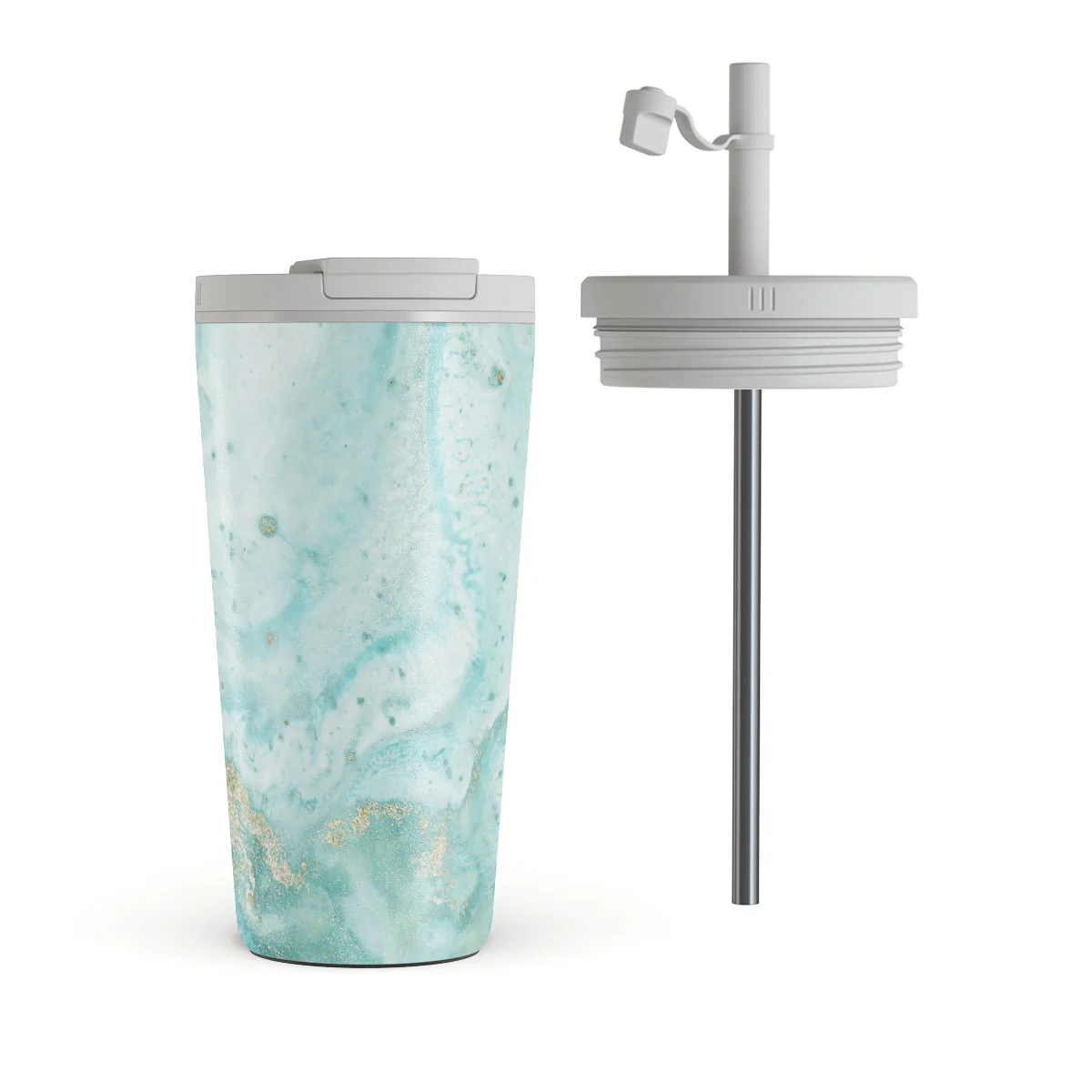 Uluwatu Waves - Teal Travel Mug