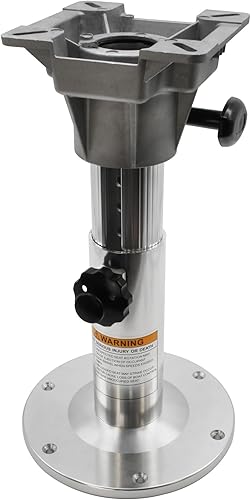 Waterside höhenverstellbare Sitzsäule für Bootssitze - Aluminium Pedestal mit 7 Positionen