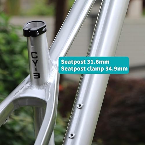 HSIRYAOHD Dirt Jump Bike Rahmen 26er 27,5er AM Hardtail Mountainbike Rahmen 40,6 cm Scheibenbremse Boost Rahmen 12 x 148 mm Steckachse Aluminiumlegierung Rahmen mit Steuersatz-Sattelstützenklemme