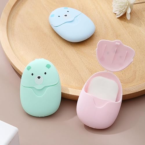 SGERUFZ 150 Stück Seifenblätter Einweg Papier Seife, Tragbar Mini Seifenblättchen Für Unterwegs Reisen Camping Zum Waschen Im Freien (3 Boxen)