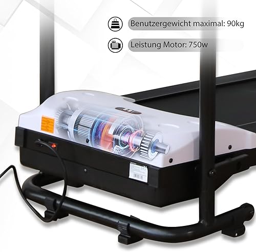 ISE Klappbares Laufband für Zuhause, elektrisches Laufband mit LCD-Anzeige verstellbar Programmen, platzsparend, Mini Laufbänder