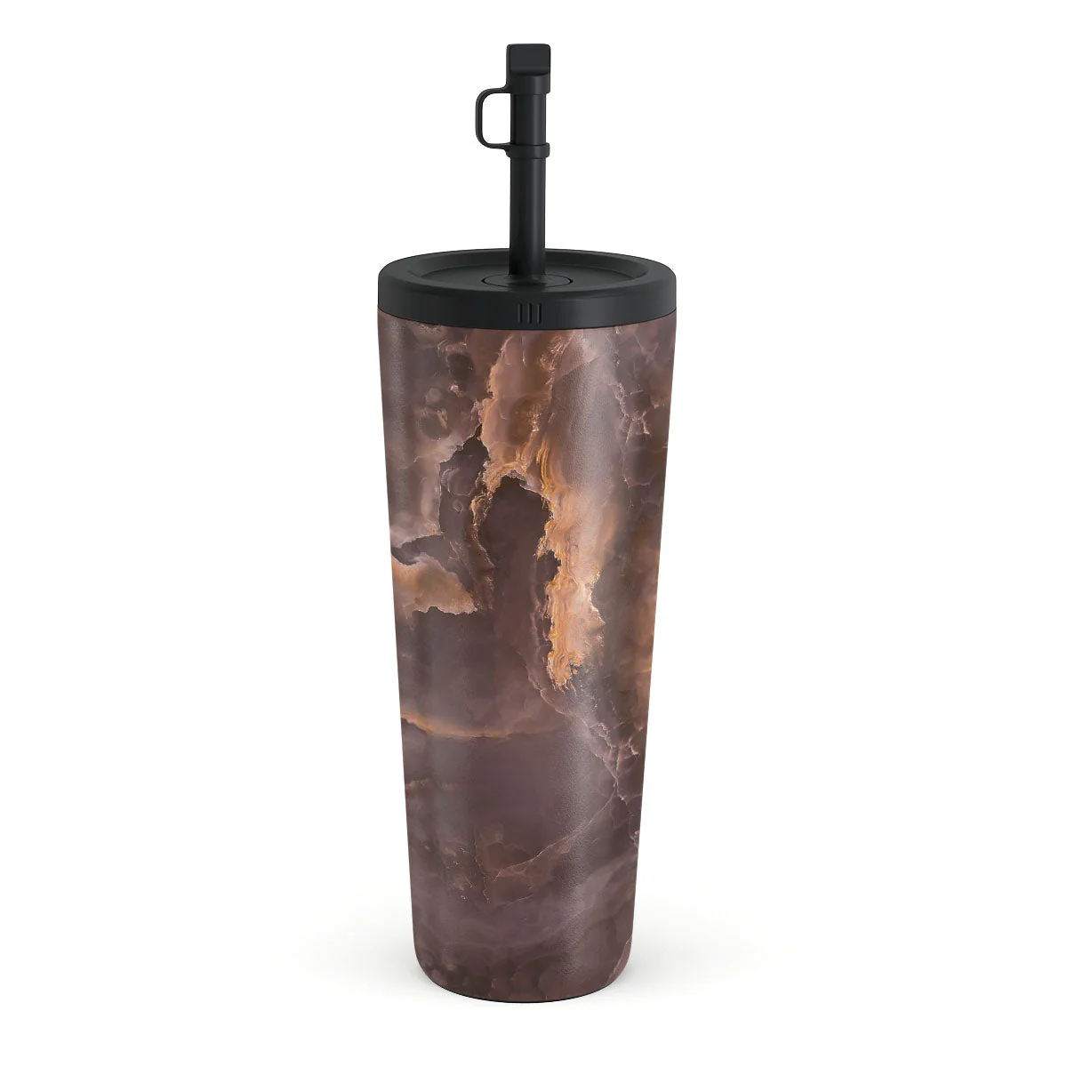 Fire Wood - Brown Marble Travel Mug