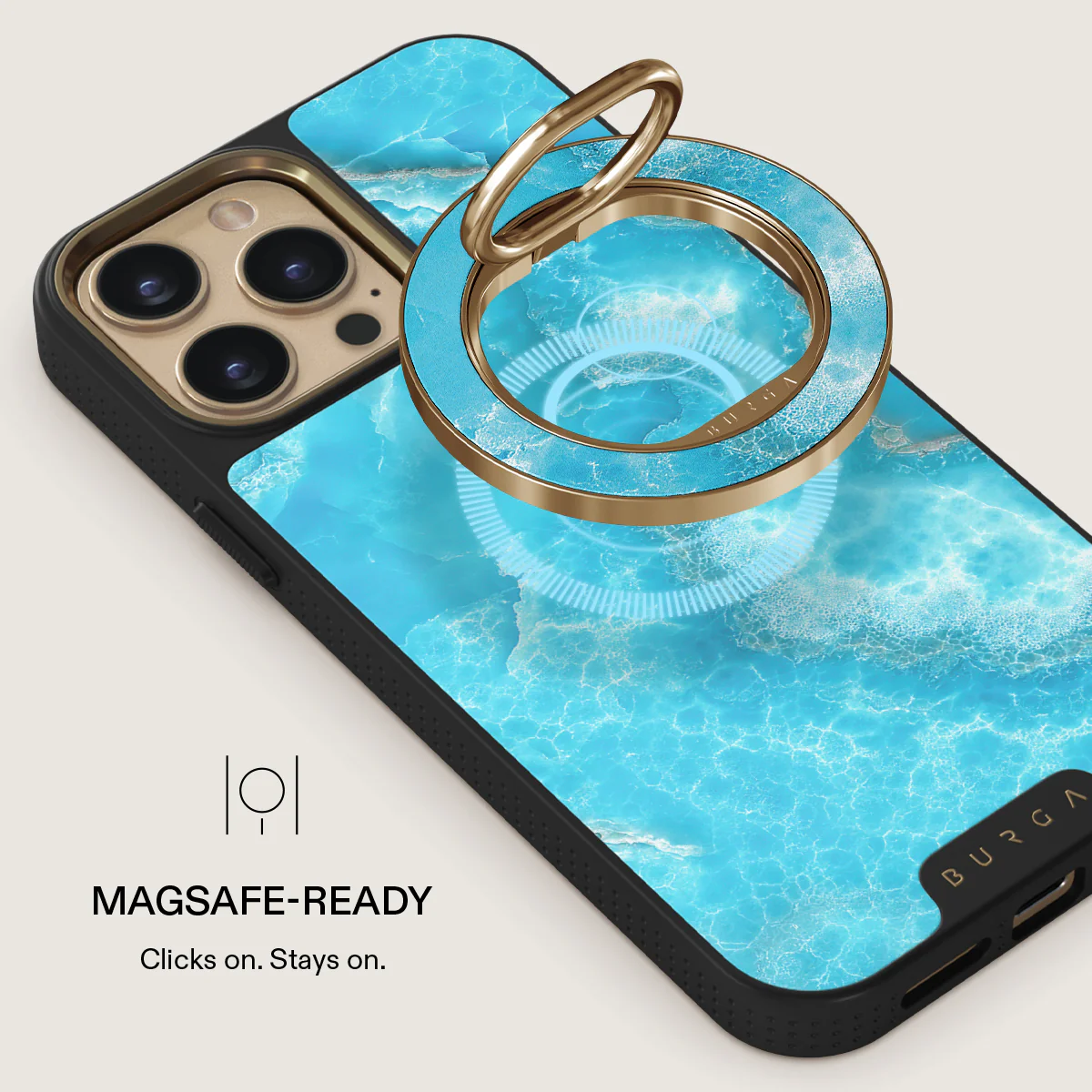 Ocean Waves - Blue Magnetic Ring Holder