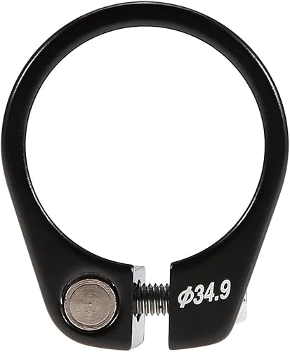 Schnellspanner Sattelklemme, Fahrrad Sattelklemme Schnellverschluss Sattelstütze Klemme Aluminiumlegierung Passend für 30,4/30,8/31,6mm Sattelstange (Schwarz)