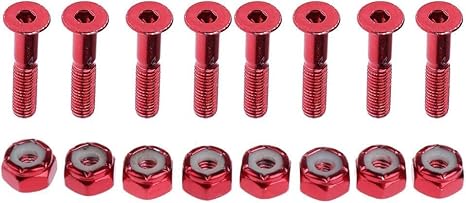 Shidongbla 16-teiliges Skateboard-Schrauben-Hardware-Set, Skate-Brückennagel, als Ersatz