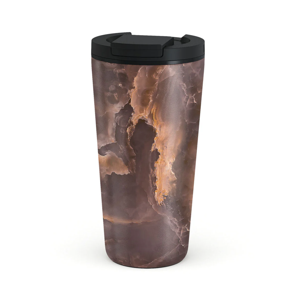 Fire Wood - Brown Marble Travel Mug