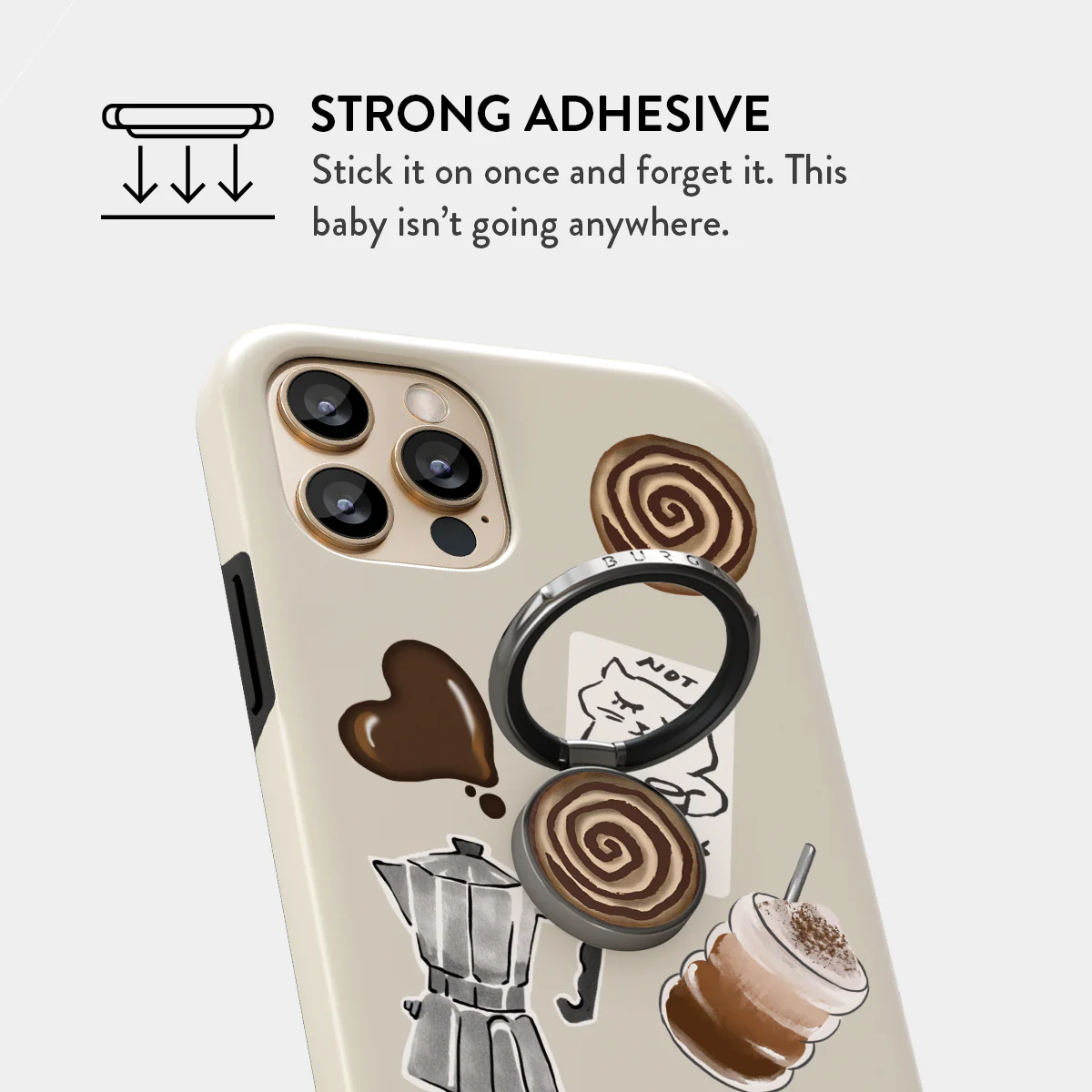 Oat Milk Please - Adhesive Ring Holder