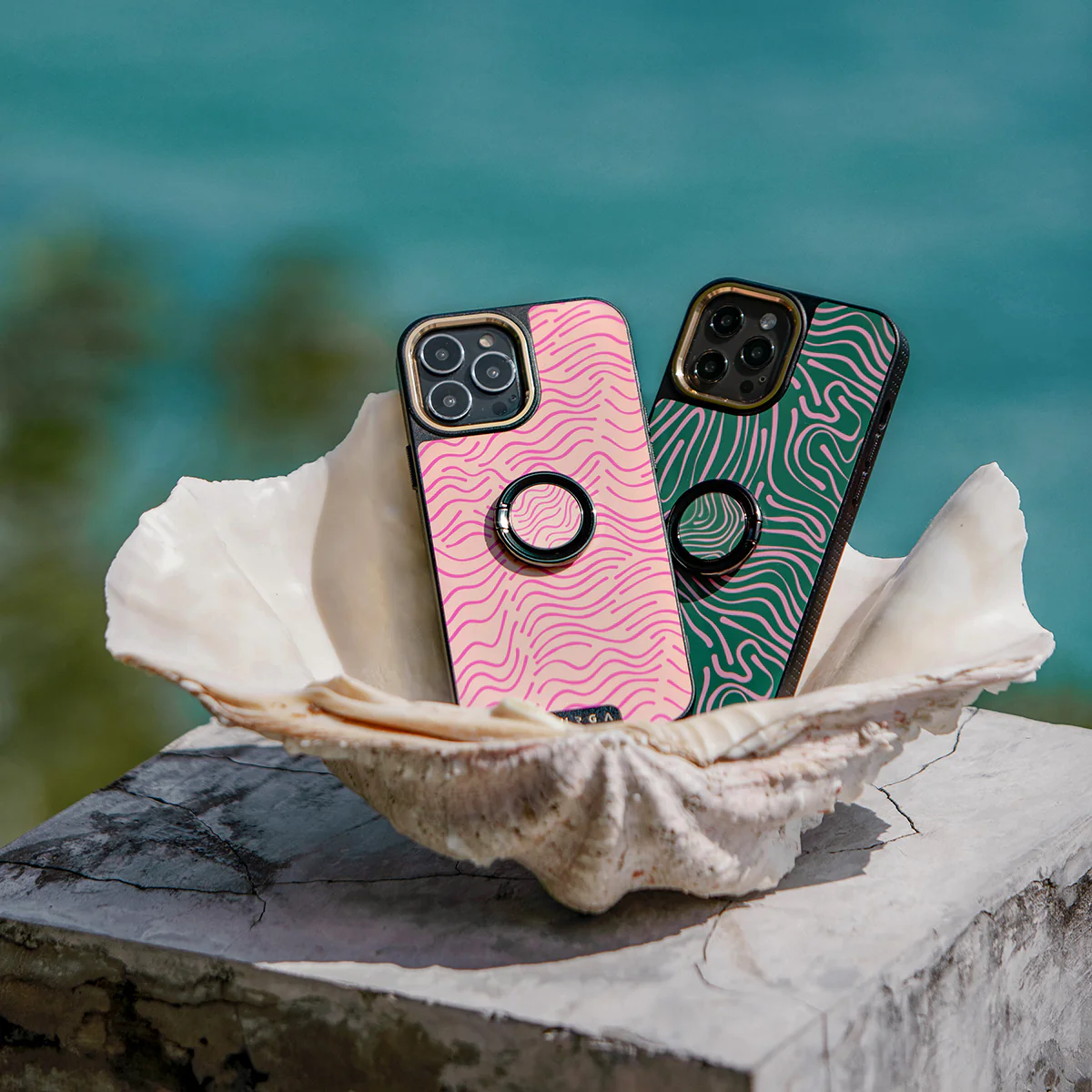 Hawaiian Breeze - Adhesive Ring Holder