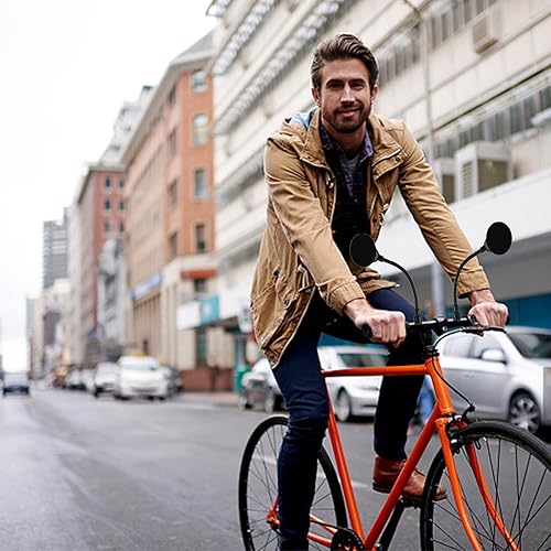 2 Stück Rückspiegel Fahrrad Rückspiegel, Fahrradspiegel 360°Einstellbar und Drehbar, Fahrrad Spiegel Fahrradrückspiegel Mirror für 22-32mm Lenker für FahrradMountainbike Rennräder