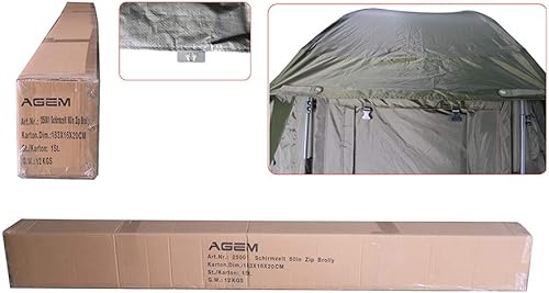 AGEM Bivvy Zelt Carp Fishing Angeln Campingzelt 2 Personen Wasserdicht Angelzelt 2 Mann Karpfenzelt Gunmihammer