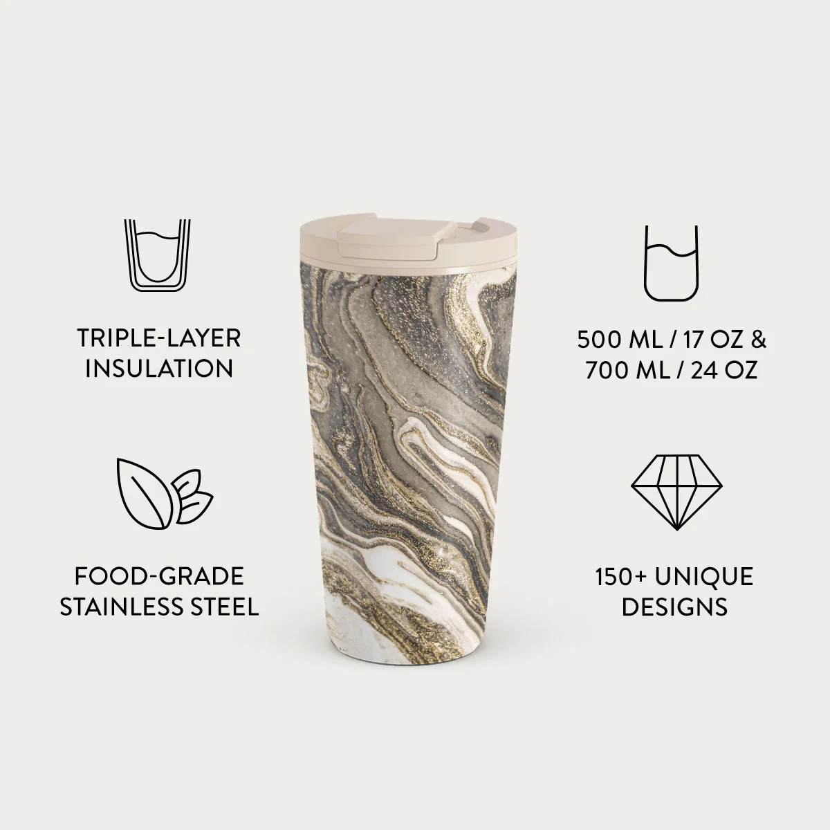 Endless Beauty - Luxury Travel Mug