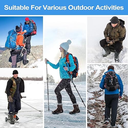 Zubehors Schneespikes für Schuhe, Eisgreifer für Schuhe - 1 Paar robuste Eisstollen mit mittlerer Sohle | rutschfeste Schnee-Traktionsklampen, Bergsteiger-Eisgriffe mit 5 Spikes zum, Wandern