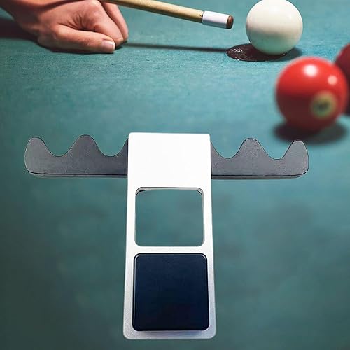 Dickly Pool Cue Halter Pool Stick Ruhe 4 Loch Snooker Cue -Rack mit Kreidehalter