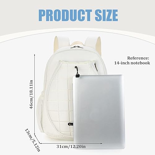 HDBHSBE Tennis-Rucksack, Multi-Pockets-Tennisschlägerbeutel, wasserdichte Tasche mit Schuhfach, Badminton mit verstellbarem Riemen für Männer und Womentennis-Rucksack