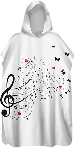 FANSU Badeponcho Strandtuch Mikrofaser Schnelltrockend Bademantel Poncho mit Kapuzen Duschtuch Handtuch Schwimmen Surfing Strand Tauchen für Damen Herren