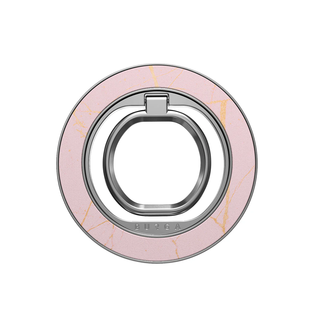 Peachy Gold - Pink Marble Magnetic Ring Holder