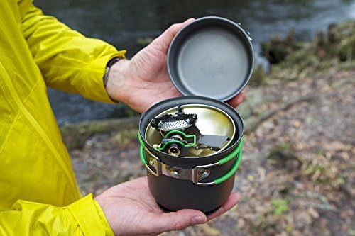 Optimus CRUX mit Terra Weekend HE Kochset Campingkocher Gaskocher