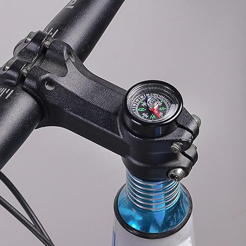 Fahrrad-Kompass – Tragbarer Fahrrad-Kompass, Fahrrad-Headset-Kompass, 7,2 x 5,2 x 1,6 cm, professioneller kleiner Überlebens-Kompass, multifunktionales Outdoor-Navigationswerkzeug für Mountainbikes