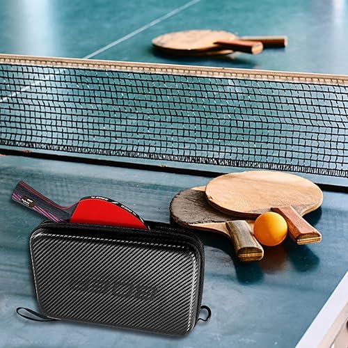 Tischtennis Schlägerhülle, Wasserdichte Tasche Für Tischtennisschläger, Tragbare Harte Tischtennistasche, Tischtennis Schlägerkoffer, Tischtennisschläger Hülle Für 2 Schläger Und Mehrere Bälle
