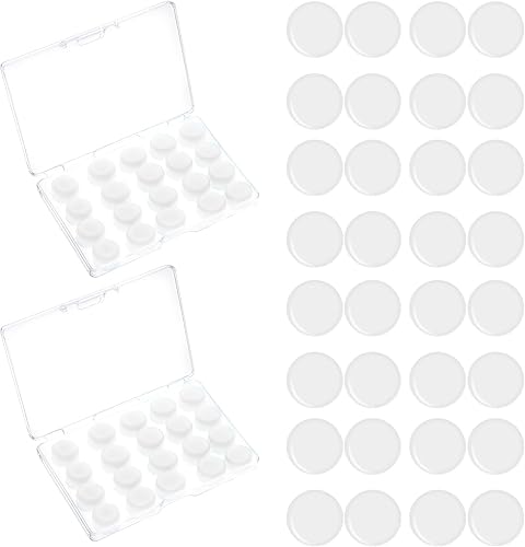 40 Stück Silikon Ohrenstöpsel Formbar, Wiederverwendbare Ohrstöpsel Mit Geräuschunterdrückung Zum Schlafen Schwimmen Anti Schnarch Schutz, Ideal Zum Konzert, Schwimmen, Duschen, Transparent