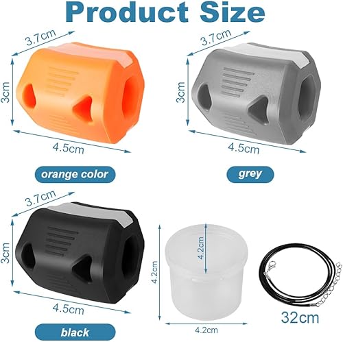 Flintronic Jawline Trainer, Silikon Kiefertrainer, Kiefermuskeltrainer, Kiefer Exerciser für Männer und Frauen, Jaw Exerciser mit 3 Wiederstandsstufen, Gesichtsmuskeltrainer für Toning Gesicht Formung