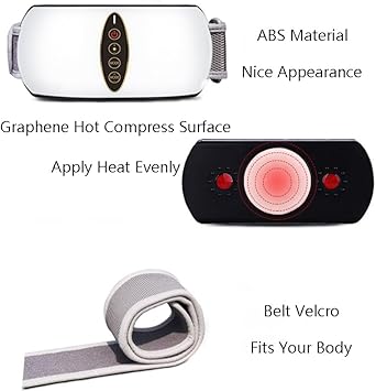 SanGin Massager Pad Gewichtsverlust Maschine Abdominal Vibration Massager Fitness Ausrüstung Mehrere Gänge Heizfunktion Plug-In Gebrauch,Schwarz