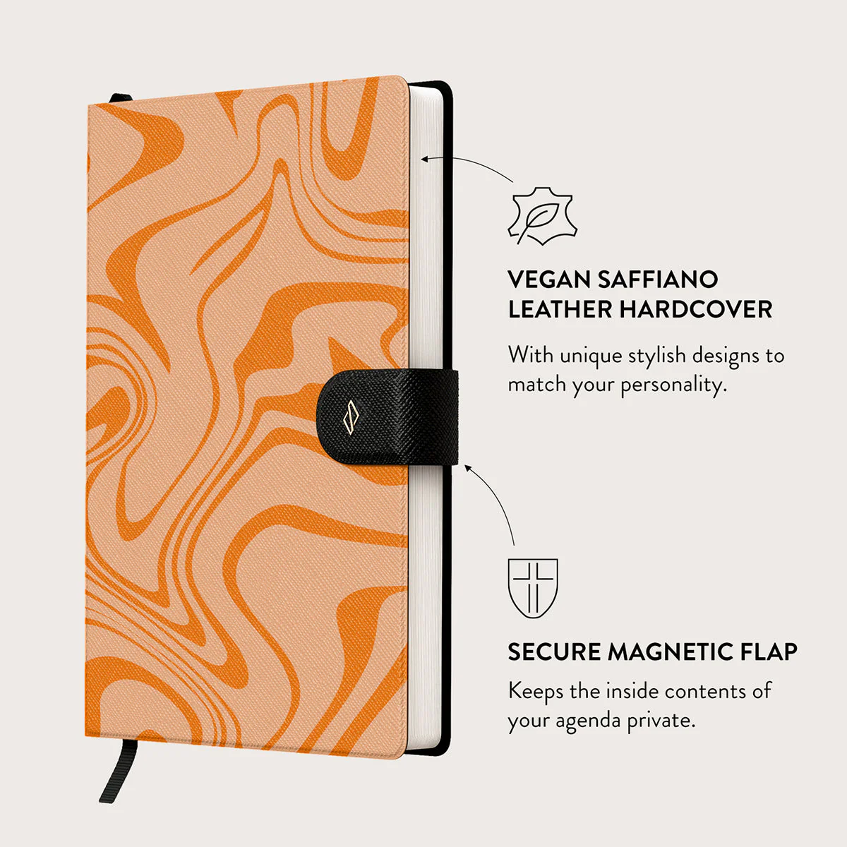High Vibrations - Color Swirl Notebook