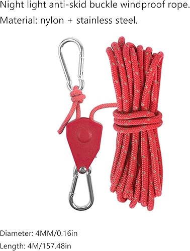 LUCKGONI Verstellbares Umhängeband zum Aufhängen von Zelten, Pflanzen, Seil-Clip, Ratschen-Aufhänger, Metall-Hebe-Riemenrolle, Haken, Camping-Stop-Schnalle