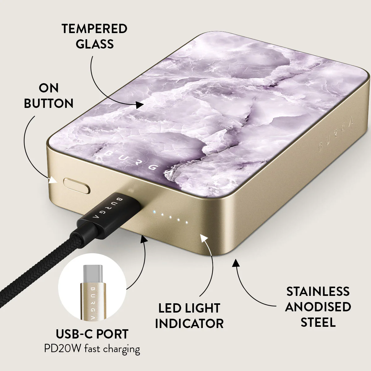 Black Currant - Magnetic Power Bank