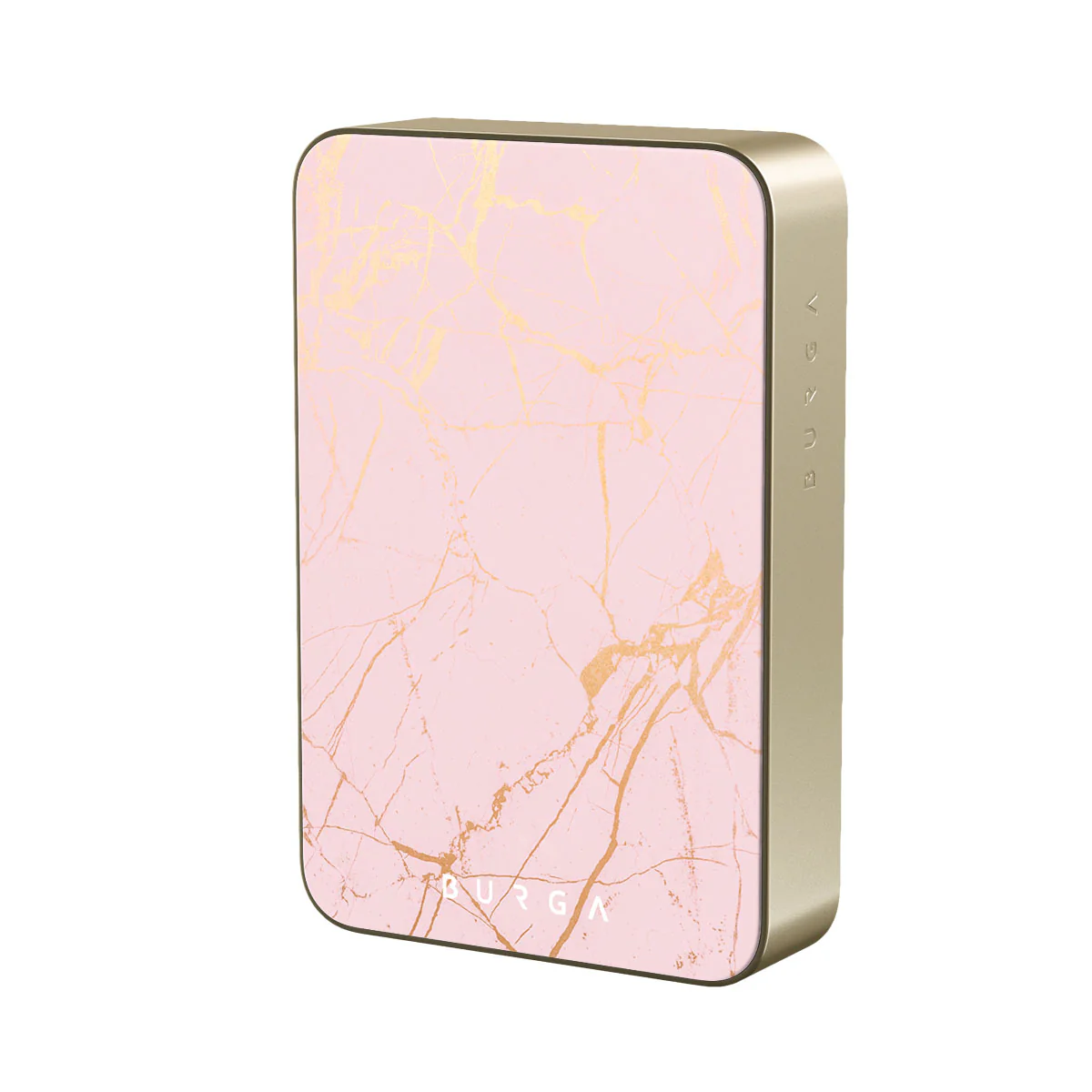 Peachy Gold - Pink Marble Magnetic Power Bank