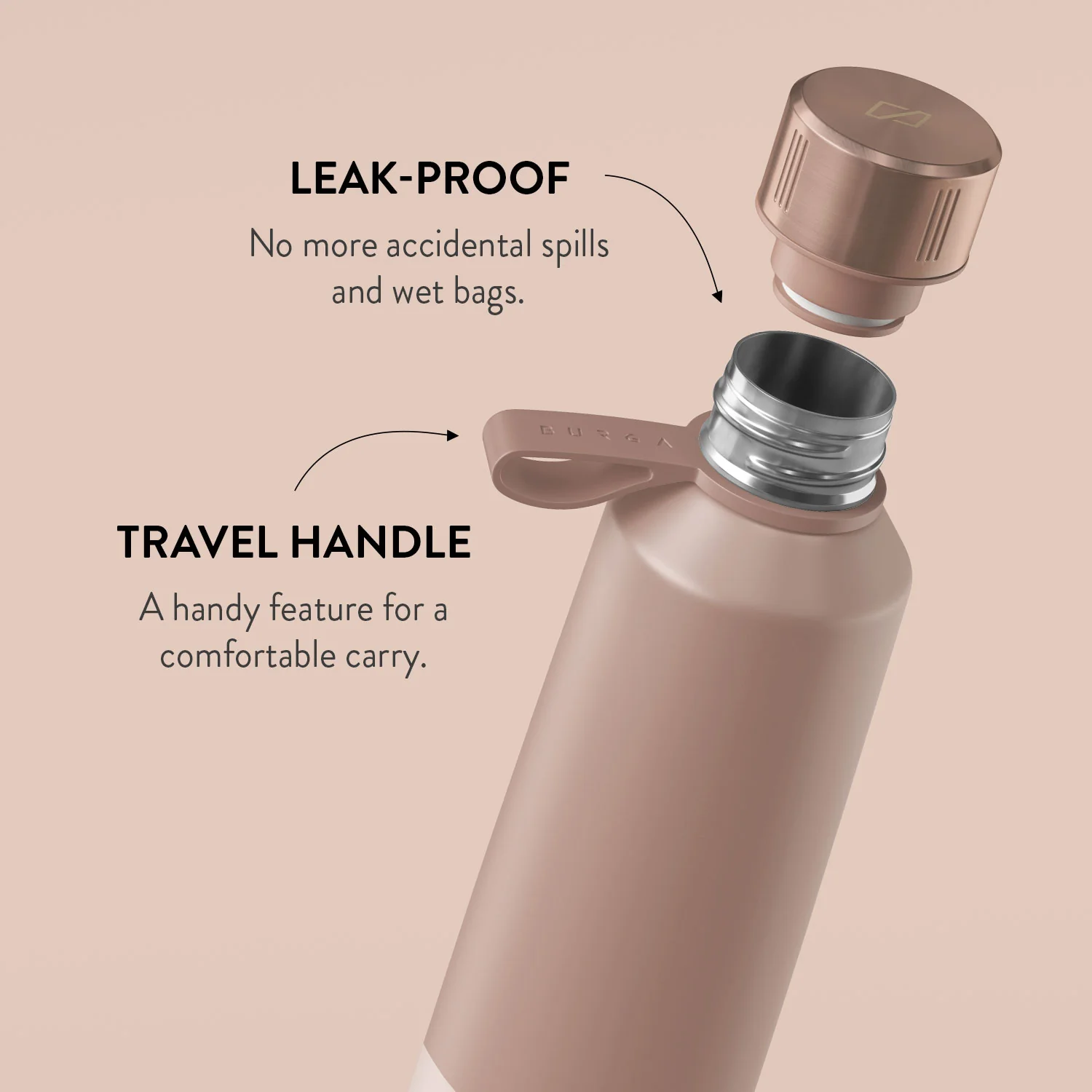 Double Pink - Water Bottle