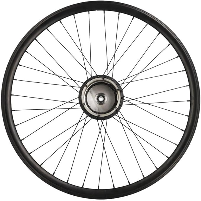 cyclingcolors 1x Fahrrad Hinterrad Felge Komplette Rand Radius Nabe für Elektrofahrrad VAE Größe 26' Ohne Motor kompatibel mit WHEELYOO 622