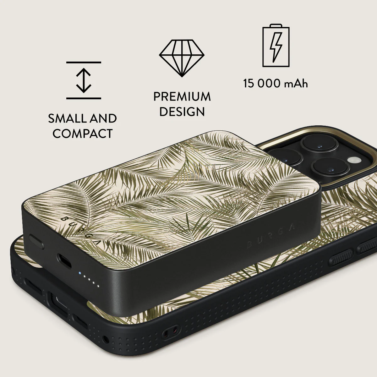 Happy Place - Palm Magnetic Power Bank