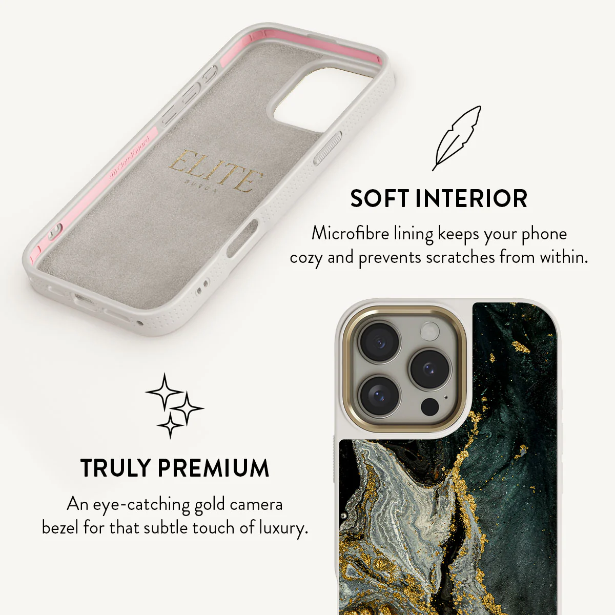 Northern Lights - Marble iPhone 16 Pro Max Case