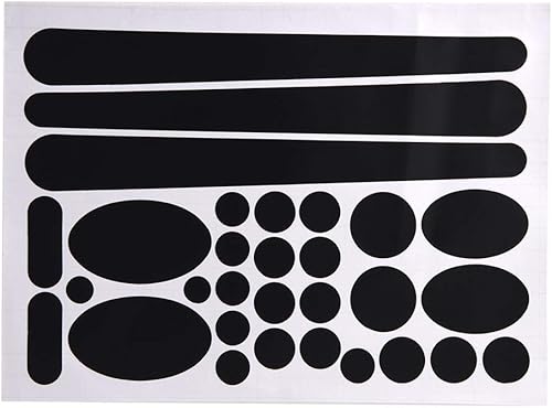 VGEBY1 1 Set Fahrrad Kettenstrebenschutz, Anti-Rost Kettenstreben und Rahmen Aufkleber Fahrrad Aufkleber Aufkleber für Meisten Fahrräder(Schwarz)