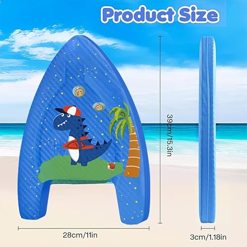 Kinder Schwimmhilfe Set mit Dinosaurier Motiv Aufblasbare Schwimmflügel & Hochwertiges Schwimmbrett für Jungen und Mädchen Sicheres Wasserspielzeug für Pool Strand und Schwimmtraining