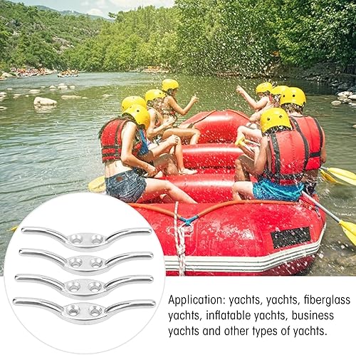 2 x Fahnenmast-Stollenhaken, Edelstahl-Seil-Befestigungshaken für Fahnenmast, kleine Boote