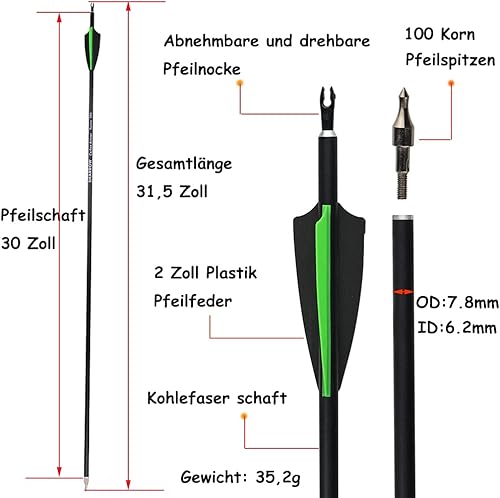 AMEYXGS Bogenschießen Compoundbogen Set 15lbs-70lbs Jagdbogen mit Carbonpfeile 320 fps Sportbogen Bogen für Erwachsene Rechtshänder